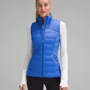 Lululemon Womens Blue Down For It All Vest Running 700 Fill 4 6 8 10 12 14 NEW